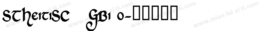 STHeitiSC   GB1 0字体转换
